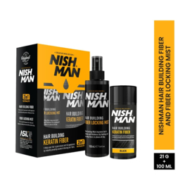 Nishman Hair Building Keratin Fiber - Black