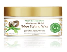 African Pride Moisture Miracle Aloe & Coconut Water Maximum Hold Edge Styling Wax 6oz