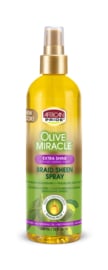 African Pride Olive Miracle Braid Sheen Spray Extra Shine 12oz