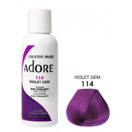 Adore Semi Permanent Hair Color 114 - Violet Gem 118 ml