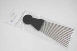 5001 SterStyle Hair Comb Afro Metal Long 