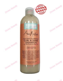 Shea Moisture Coconut & Hibiscus Curl & Shine Shampoo 577 ml BONUS