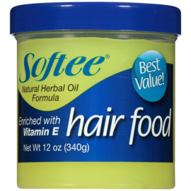 SOFTEE HAIR FOOD ENRICHED WITH VITAMIN E WITH NATURAL HERBAL OIL FORMULA 12 OZ