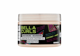 Bella Curls Moisturizing Nourishing Jamaican Black Caster Oil Hair Butter 12 oz