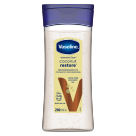 Vaseline Body Oil Gel Coconut Restore 200 ml – Hydraterende Body Oil met Kokosolie