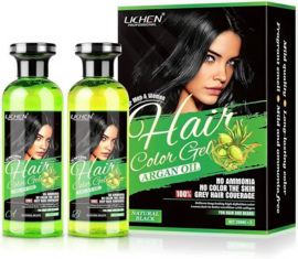 Lichen Hair Color Gel Natural Black 2x250ml