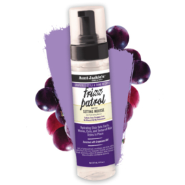 Aunt Jackie's Grapeseed Frizz Patrol Anti Poof Twist & Curl Setting Mousse