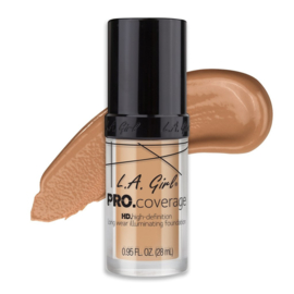 LA Girl Pro Coverage HD Liquid Foundation GLM644 Natural