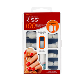KISS 100 Full-Cover Nail Kit Square 20019