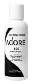 Adore Semi Permanent Hair Color 120 Black Velvet 118ml