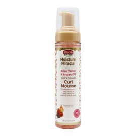 African Pride Moisture Miracle Curl Mousse Rose Water & Argan Oil 8.5oz/251Ml