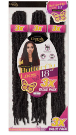 Cherish Bulk - 3X Butterfly Locs 18"
