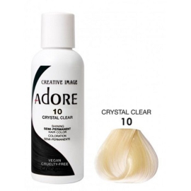 Adore Semi Permanent Hair Color 10 Crystal Clear 118ml ( GEEN BLONDE KLEUR )