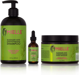 Mielle Rosemary Mint Strengthening Shampoo + Hair Masque + Scalp & Hair Strengthening Oil SET