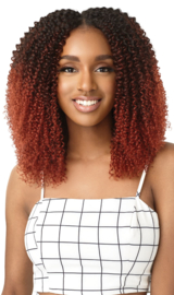 Outre Human Hair Premium Blend Clip-In Big Beautiful Hair 4A Kinky Curly 10"