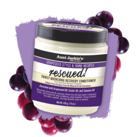 Aunt Jackie's Grapeseed Style & Shine Recipes RESCUED! Thirst Quenching Recovery Conditioner 426 gr