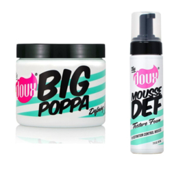 The Doux Fresh Mousse Def Texture Foam + Big Poppa Defining Gel Combi Set