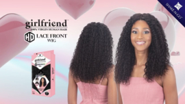 Shake n go Girlfriend 100% Virgin Human Hair HD Lace Front Wig - WATER CURL 18":