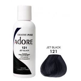 Adore Semi Permanent Hair Color 121 Jet Black 118ml