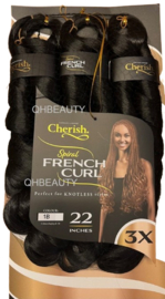 Cherish 3X Spiral Pre Stretched French Curl Braid 22 inch