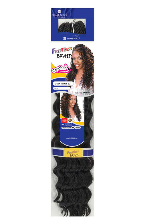 vlotter Convergeren koppeling Freetress Crochet Braid Deep Twist Bulk 22″ | Crochet Braids | Hairparadise