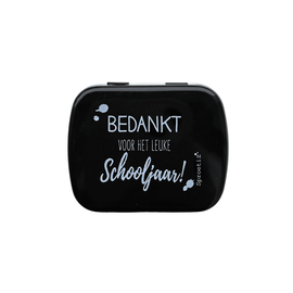 Pepermunt blikje | Bedankt voor het fijne schooljaar!