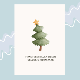 Papierenwolk Kerstkaartjes || Set van 4