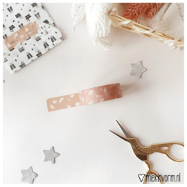 Washi tape | Veertjes bruin