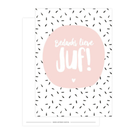 Kaart | Bedankt lieve juf!