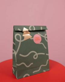 Blokbodemzakjes || Ribbon 12 x 6 x 19 cm