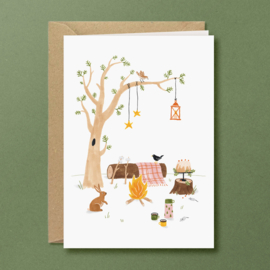 Dubbele kaart ||  Winterpicknick