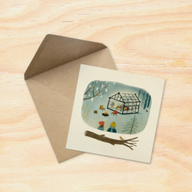 Dubbele kaart || Winter garden party