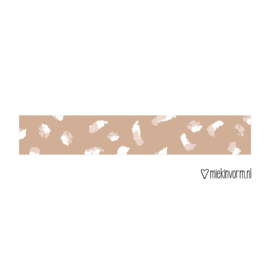 Washi tape | Veertjes bruin
