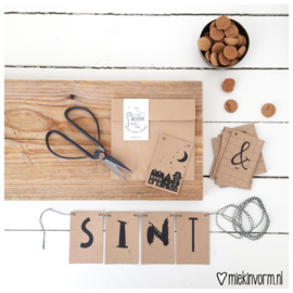 DIY Letterslinger | Welkom Sint & Piet