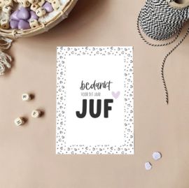 Kaart | Bedankt voor dit jaar juf