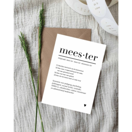 Kaart | Meester