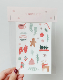 Stickervel Kerst