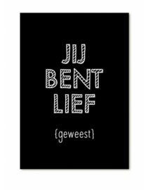 Cadeaukaartje | Jij bent lief geweest