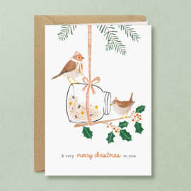 Dubbele kaart ||  Wintervogels