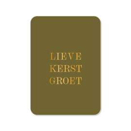 Lieve kerstgroet⎪Goudfolie