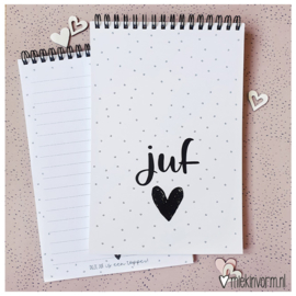 Ringband Notitieboek | Juf