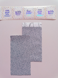 Cadeauzakjes Spring Cubes Blauw | 7 x 13 cm