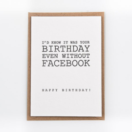 Birthday on Facebook