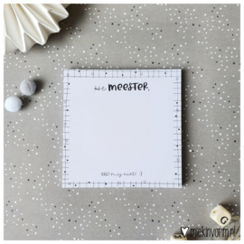 Post-its | Hé meester
