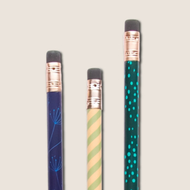 Potloden | Green dotting stripes pencil