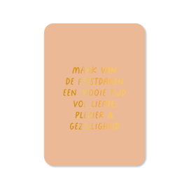 Maak van de feestdagen...⎪Goudfolie