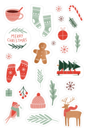 Stickervel Kerst