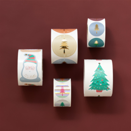Stickers || Kerstboom goud tekst