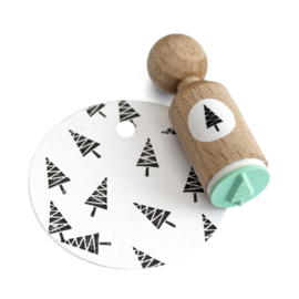 Mini Stempel | Kerstboom zigzag