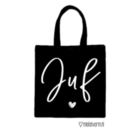 Tas | juf - schrijfletters